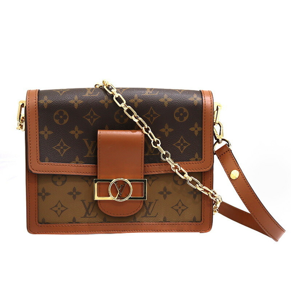Louis Vuitton Dauphine Shoulder Bag Monogram Brown